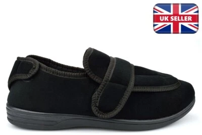 Mens Wide Fit Slippers Mens Extra Large Slippers Wide Open Slippers Sizes 13/14 - Image 1 of 4