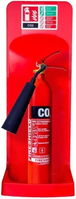 FireShield Single Fire Extinguisher Stand Red for Workshop Hotel Bar ...