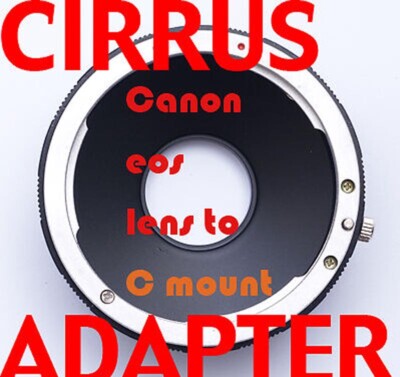 Canon eos lens to C-mount Scope adapter 