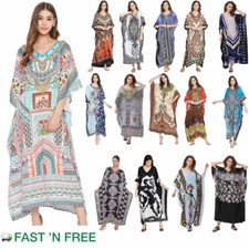 Kaftan Dress Caftan Beach Cover Boho Gown Hippie Beach Women Plus Size Tunic Top