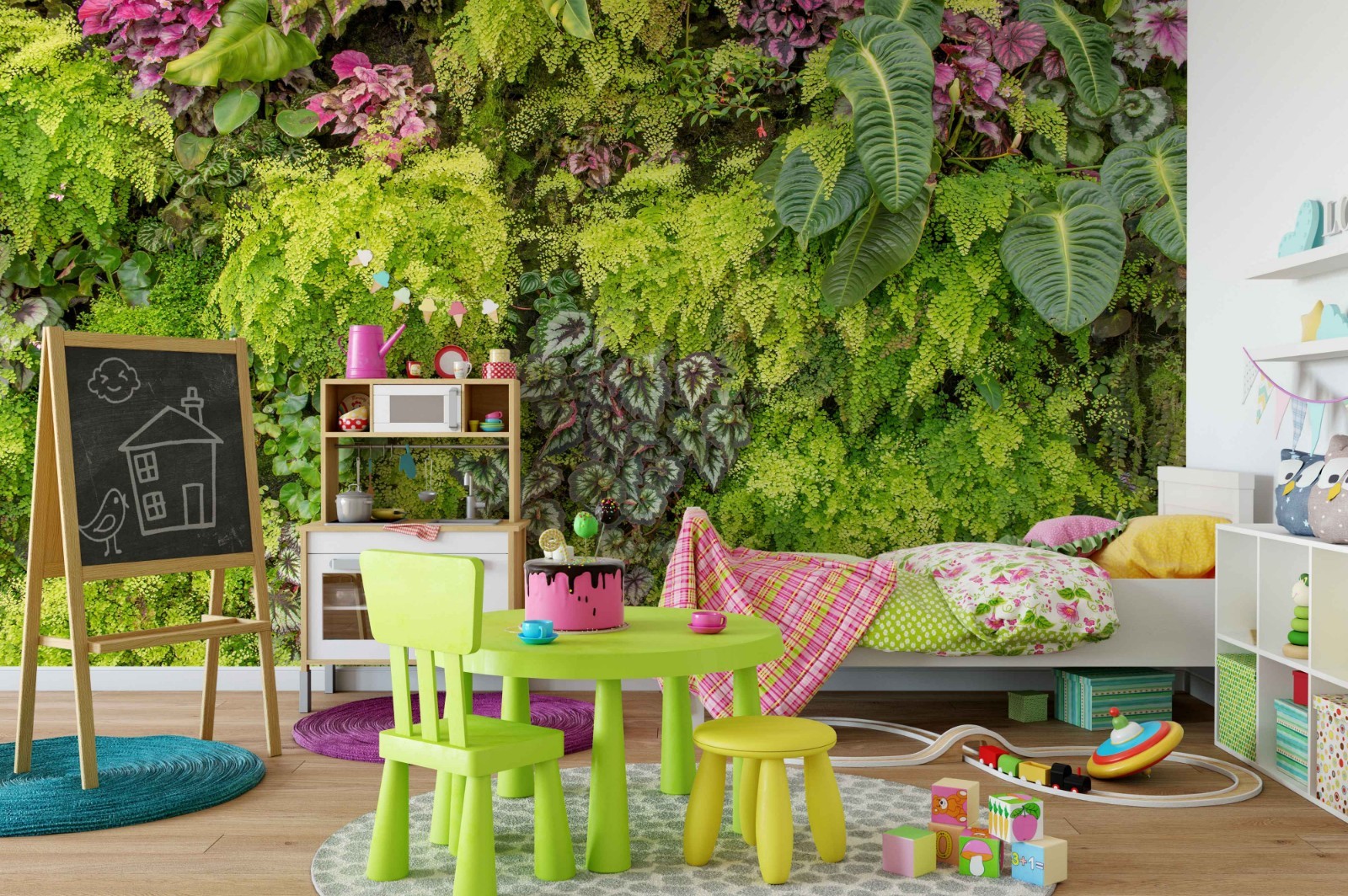 3D Leaves Plantation Wall Murals Wallpaper Murals Wall Sticker 2