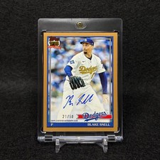 2026 Topps MLB Blake Snell Autographed Card Limited Edition of 50 MLB Dodgers