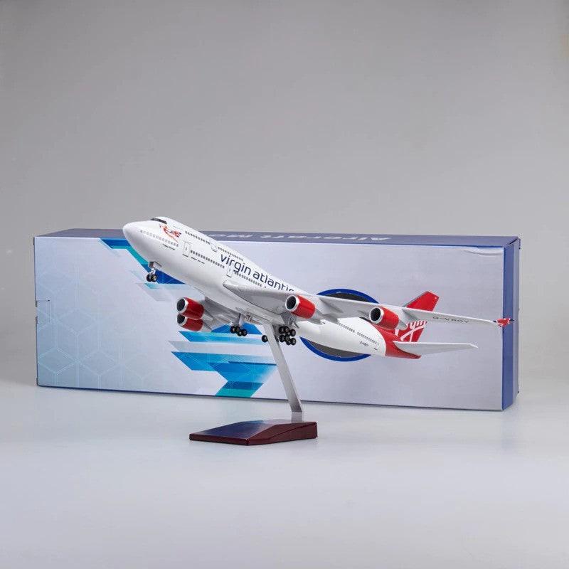 Extra Large Virgin Atlantic Boeing 747 Resin & ABS Aircraft Model Plane Gift - 1