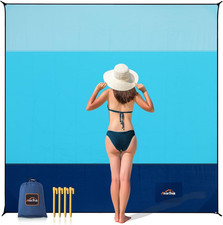 Beach Blanket Sandproof Extra Large Beach Mat Sand Free Mat Quick Drying Lightwe