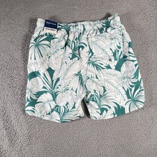 Old Navy Swim Trunks Mens Medium 7" Inseam Hawaiian Theme NWT