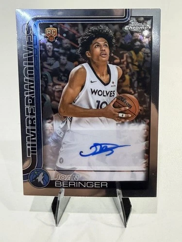 2025-26 Topps Chrome Joan Beringer Rookie Auto RC Minnesota Timberwolves