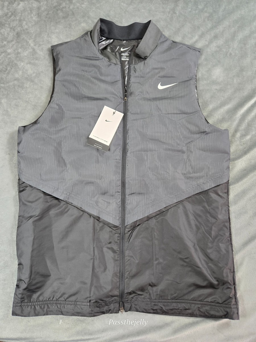 NEW Nike Vest Men's Medium Therma-FIT ADV Vapor Repel Full Zip Golf Hike Camp | eBay
