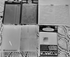 4 Darice embossing folders, Slip Covers assorted sizes 7 piece Frames