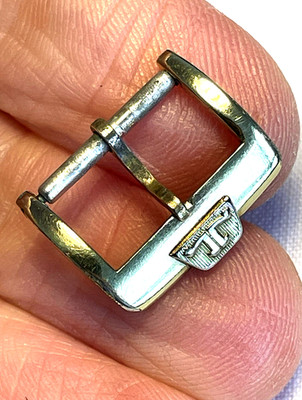 Vintage ORIGINAL Gold Plated Jaeger LeCoultre Watch Strap Buckle 14mm End Width