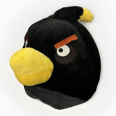 Angry Birds Black Bomb Plush Commonwealth Bird TNT Explosive 2011 Rovio 12in