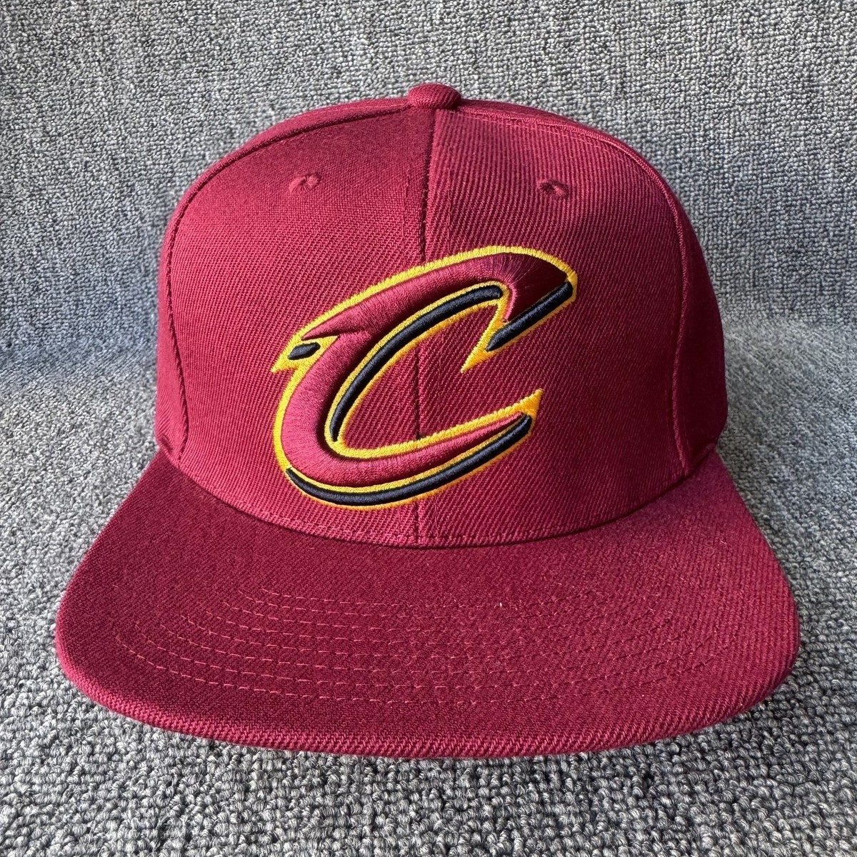 Mitchell & Ness Cleveland Cavaliers Burgundy Snapback Cap Hat