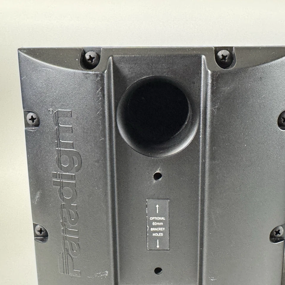 Paradigm Micro V.2 Bookshelf Speakers Black Tested Working - Image 4 of 4