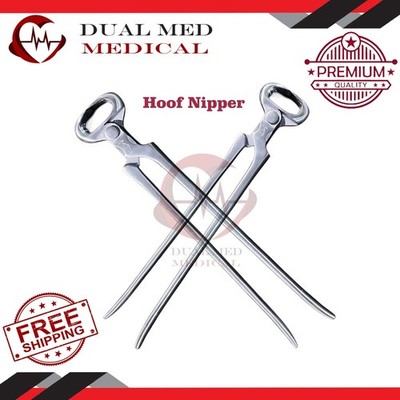 Hoof Nipper GE ORIGINAL Vanadium Steel Farrier Tool Dull Finish Drop Forged 2Pcs