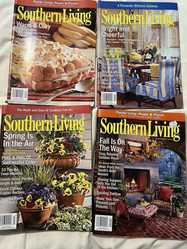 Southern Living magazine - Lot of 4 - 2003  Jan - Mar, Sept like new