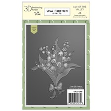 Lisa Horton Crafts A6 Embossing Folder And Die-Lily Of The Valley