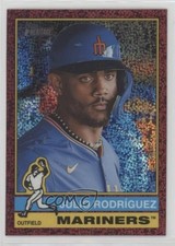 2025 Heritage Chrome Burgundy Sparkle Refractor Julio Rodriguez Rodríguez 1ic8