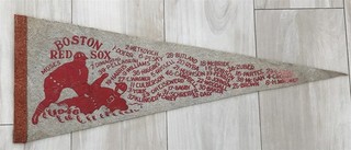 1946 BOSTON RED SOX LARGE 29 INCH PENDANT LOT #1