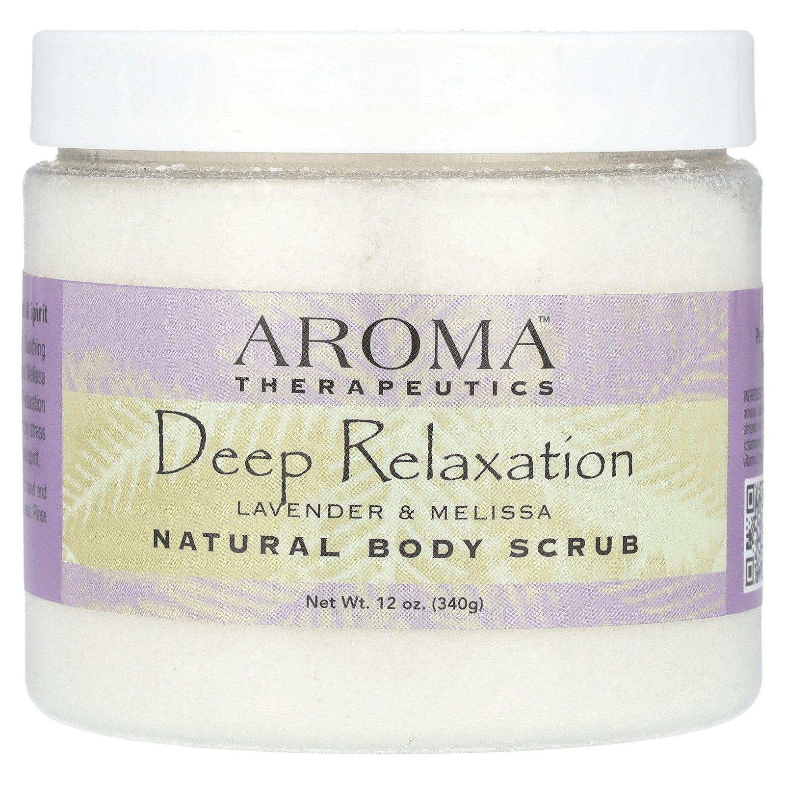 Натуральный скраб для тела глубокое расслабление Лаванда и Мелисса 12 унций 340 г 2990₽