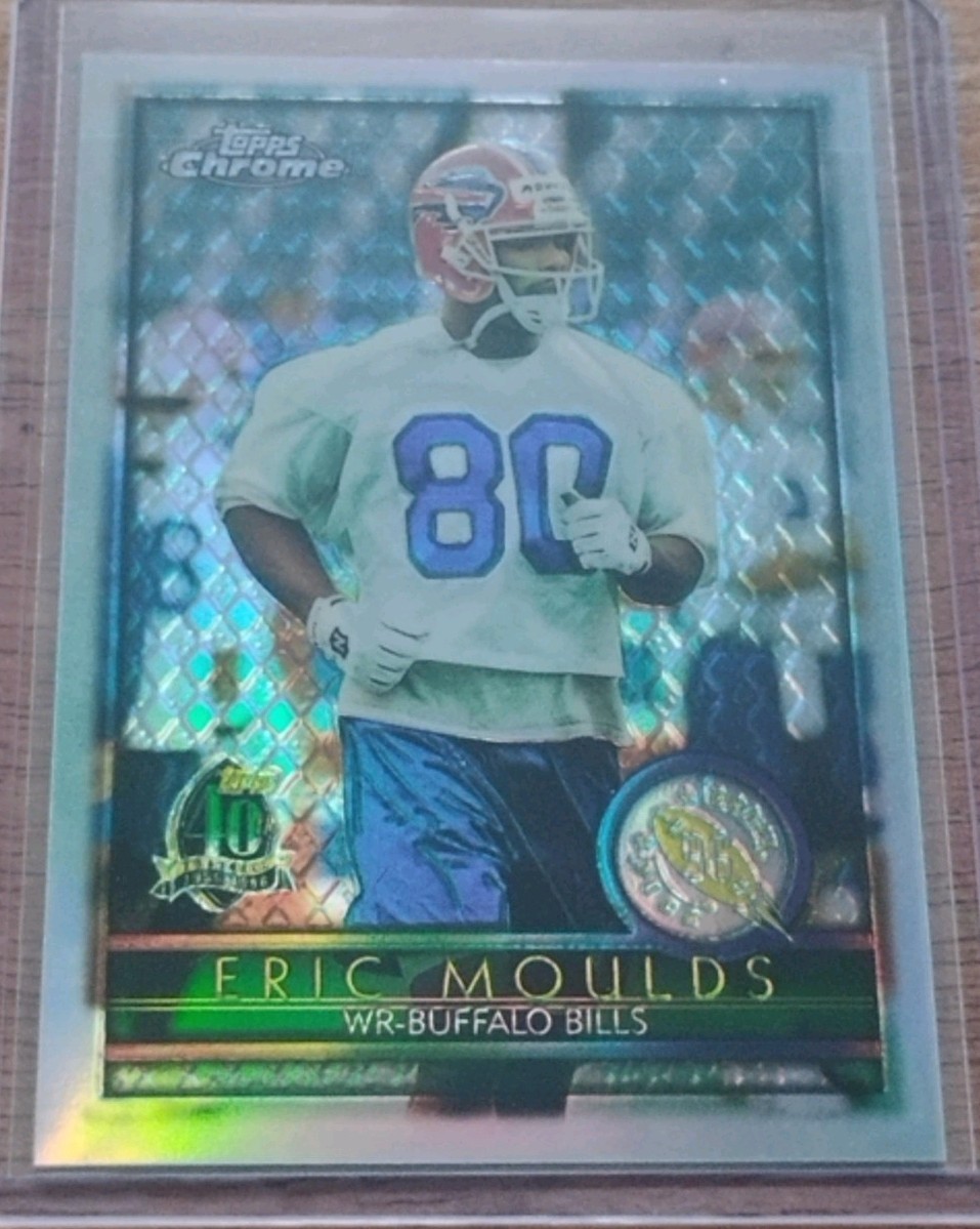 1996 Topps Chrome - Eric Moulds #154 Refractor (RC)