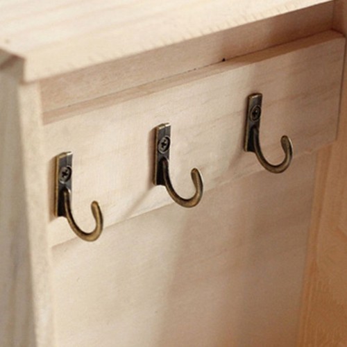Vintage Hakenregal Aus Gusseisen – 5 Haken Für Mantel, Schlüssel, Handtücher