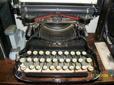 Vintage Corona Standard Folding Typewriter c1910s–1920s Portable Black no case thumbnail