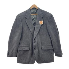 Vintage Todays Man Blazer Mens 41R Gray Camel Hair 2 Button Corpcore Sport Coat