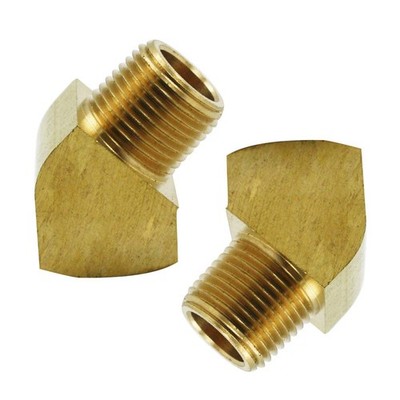 45 Degree Street Elbow 1/4'' NPT Male x 1/4'' NPT Female Brass Pipe Fitting (Pa...