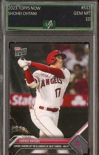 2023 Topps Now #517 Shohei Ohtani Los Angeles Angels Graded Card EJE 10 Gem Mint