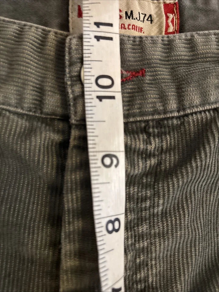 Pantalones de pana Mason’s M.J. 74 para hombre 36x 30 verde oliva algodón/poliéster pierna recta Foto 4 de 4