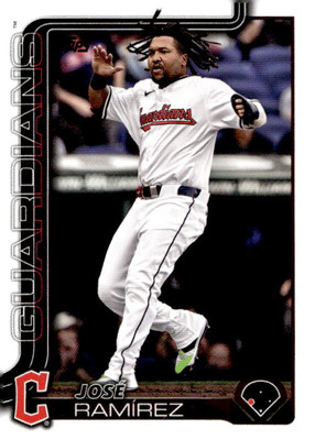 José Ramírez 2025 Topps Baseball (Series One) - #77 - Cleveland 