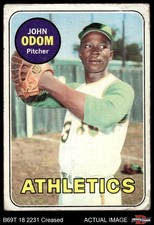 1969 Topps #195 Blue Moon Odom Athletics 1.5 - FAIR