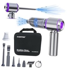 Vacuum/Air Duster 80,000RPM Super Power Mini Car Vacuum Cleaner 4-in-1 Purple