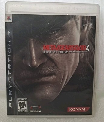 Metal gear solid 4 guns of the patriots cib playstation 3 with guide