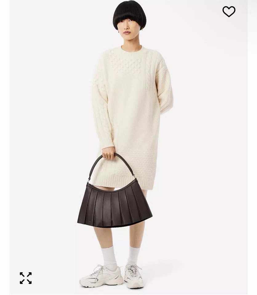 Suéter tejido de gran tamaño para mujer LACOSTE USAW Foto 4 de 4