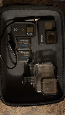 GoPro HERO 7 Bundle Hard Case Batteries USB Cable Water Resistant Housing