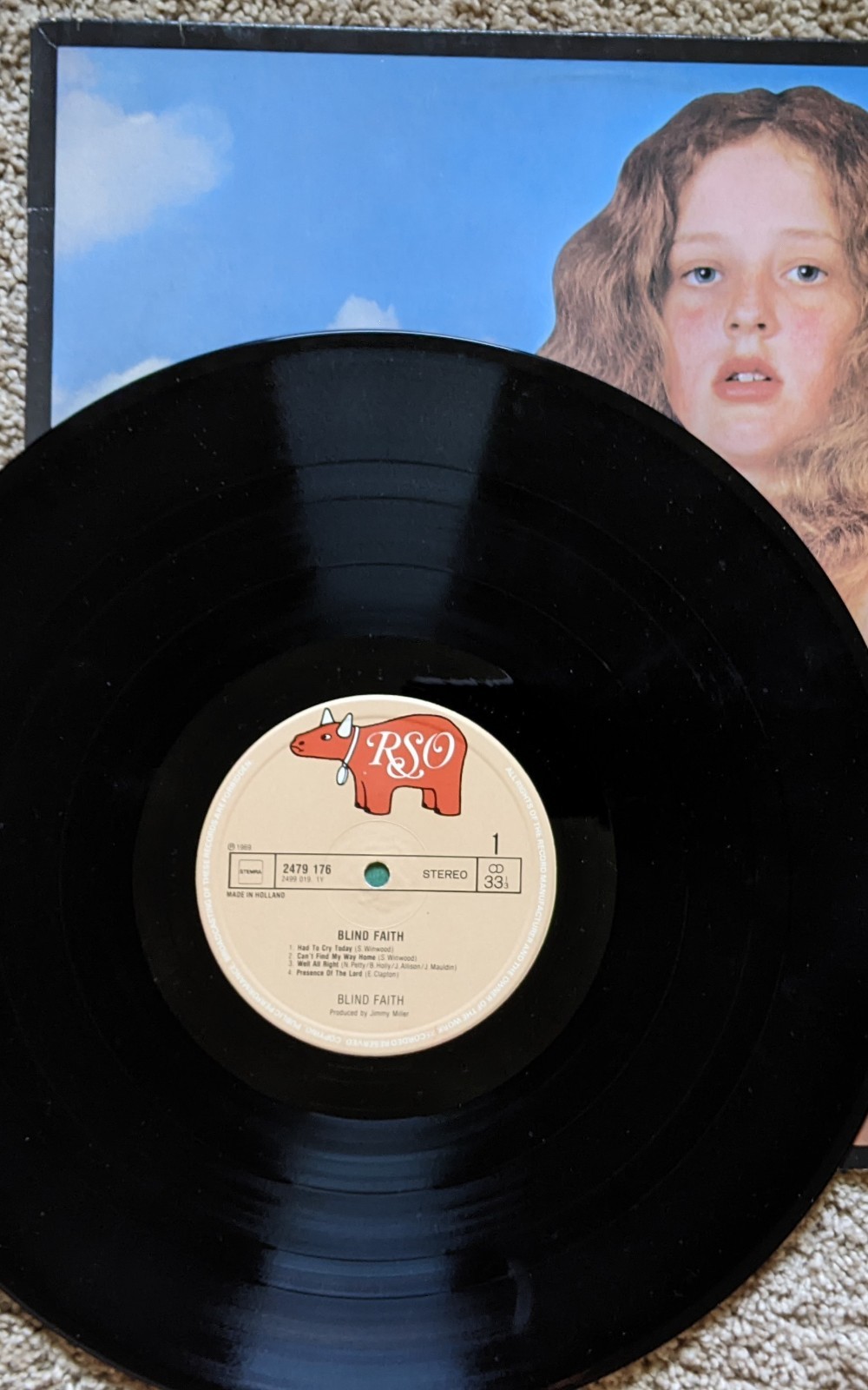 Blind Faith 1969 rock vinyl LP NM Dutch press original cover Clapton Winwood