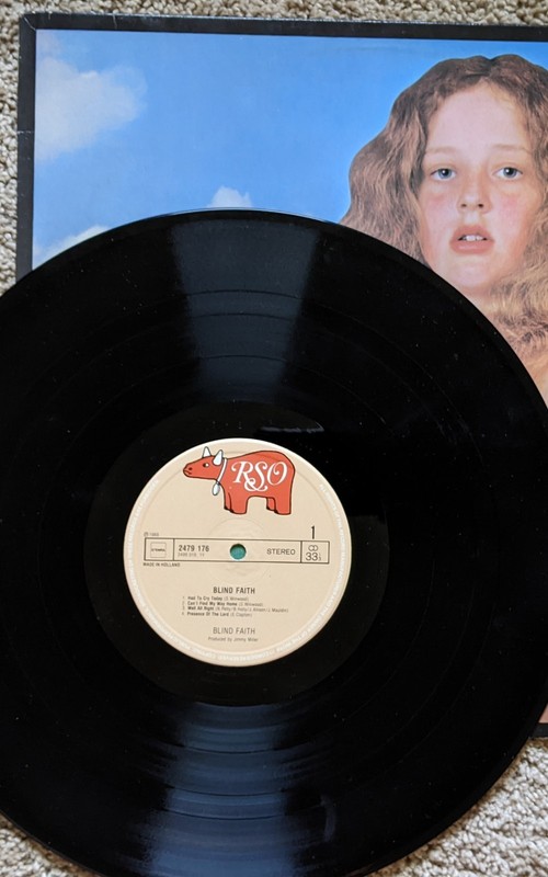 Blind Faith 1969 rock vinyl LP NM Dutch press original cover Clapton Winwood