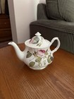 Roy Kirkham Redouté Roses Bone China Teapot w/ Lid Floral England 1996 — photo 3