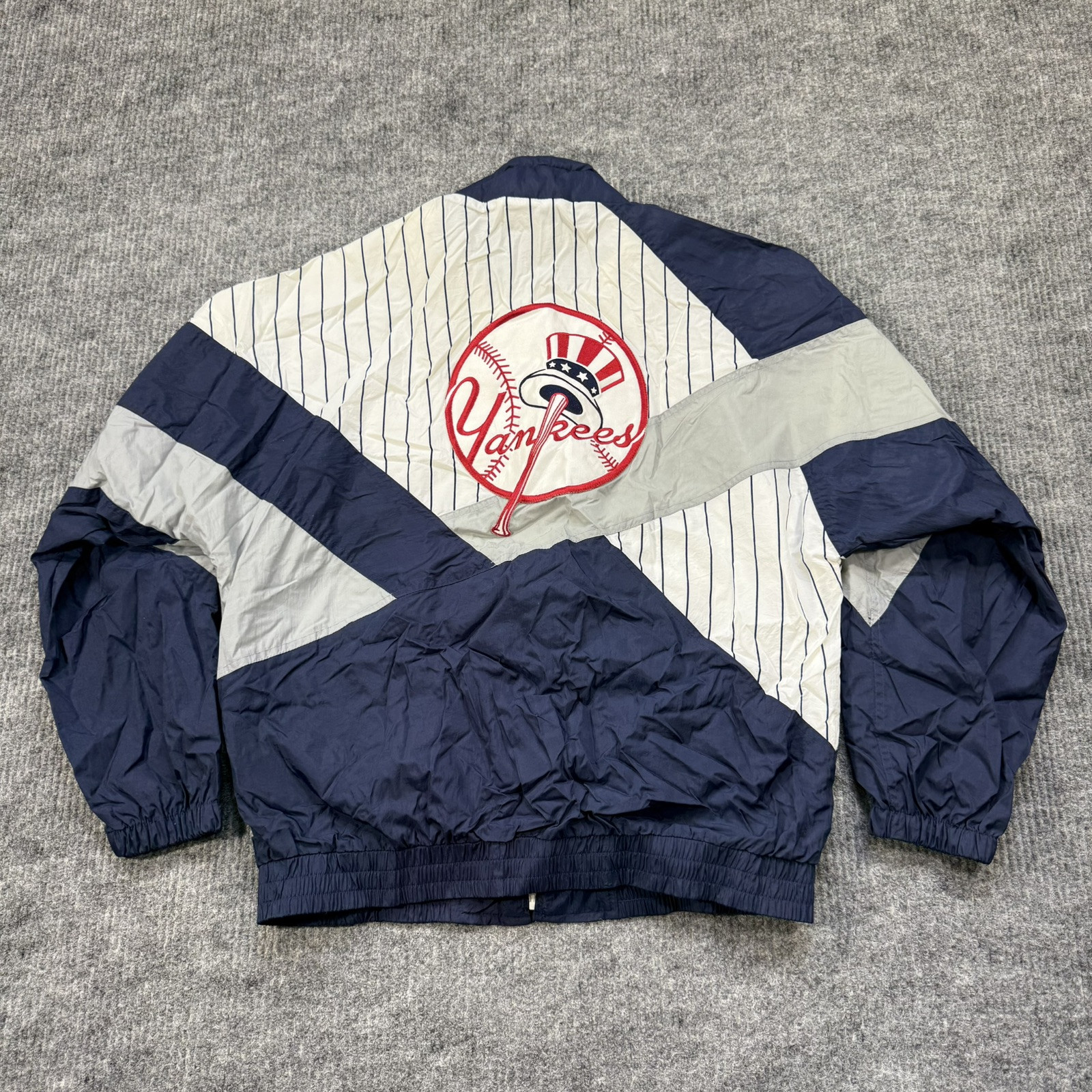 Vintage New York Yankees MLB Jacket Large Apex One Windbreaker Starter 90’s