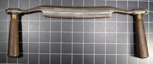 NOBLES MFG CO- ELMIRA, NY- 1857-1876 - FOLDING DRAW KNIFE - 7" EDGE