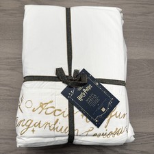 Harry Potter Pottery Barn Teen Magic Spells Sheet Set KING NEW NWT RARE