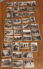 NICE LOT OF 39 MINI MILITARY PHOTOS 3" x 2"