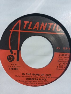 Roberta Flack In The Name Of Love Vinyl Single 7inch  Atlantic
