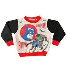 Vintage DC Comics Batman Toddler Sweatshirt Size 3T 1995 All Over Print