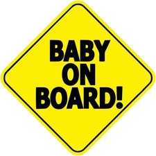 Baby ON Board Baby Safety Sign car Sticker 5" x 5"