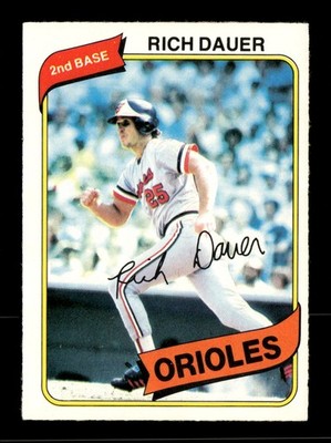 1980 O-Pee-Chee #56 Rich Dauer Baltimore Orioles