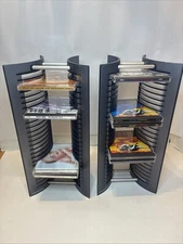 Atlantic 25 CD Storage Tower Hard Plastic Holder Lot of 2  (CD’S Not Included)