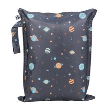 Tiny Twinkle Mess Proof Wet Bags  1-Pack Reusable Waterproof 1 Pack, Space