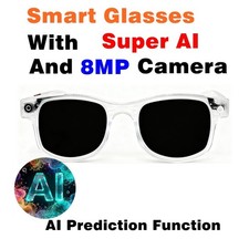 6K AI Smart Glasses Multifunctional Camera Bluetooth Call Voice Assistant Music