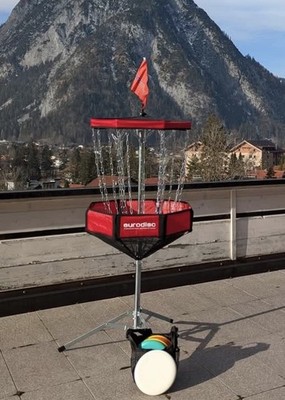 Eurodisc Portable disc golf target red EDDGRDCW  61 x 142 cm wie neu
